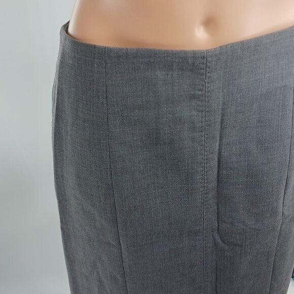 Ann Taylor Skirt Gray Pencil Knee Length Wool Blend Womens Size 6 - Picture 3 of 7